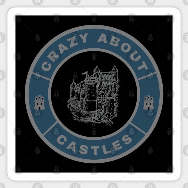 Crazy about Castles Sticker by InspiredCreative